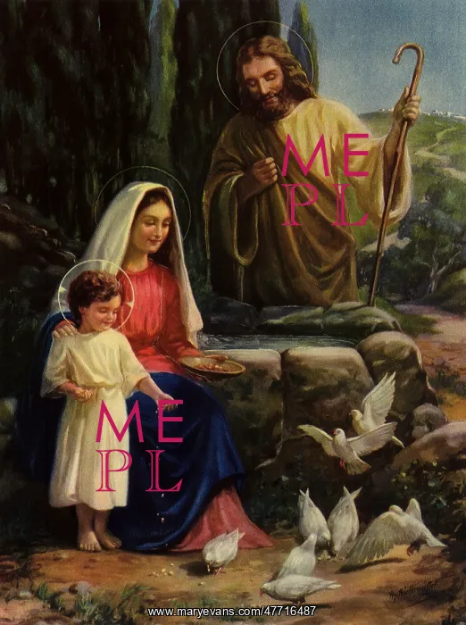  : Holy Family and Doves