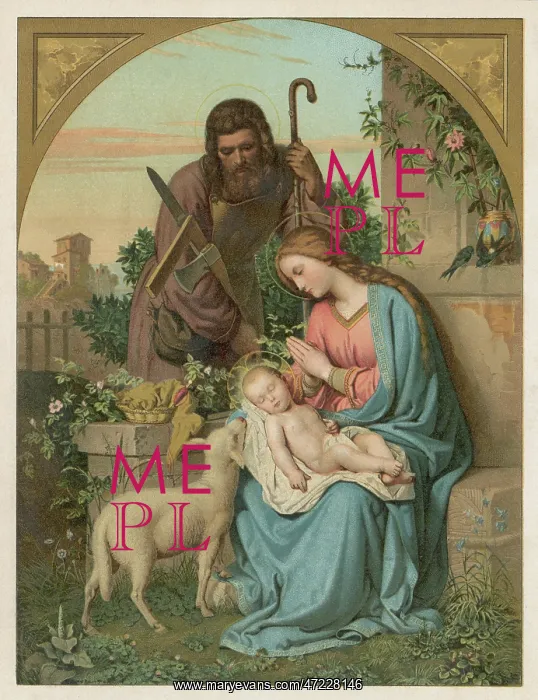 : The Holy Family with lamb : The Holy Family with lamb