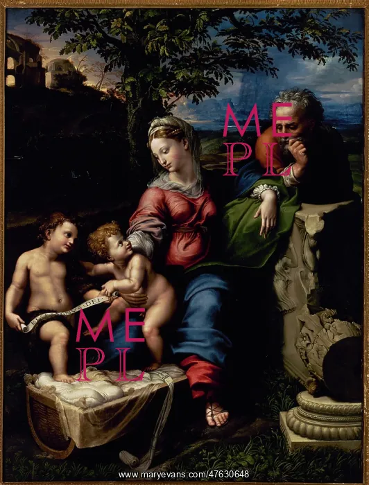 : The Holy Family with an Oak Tree, by Raphael : The Holy Family with an Oak Tree, by Raphael