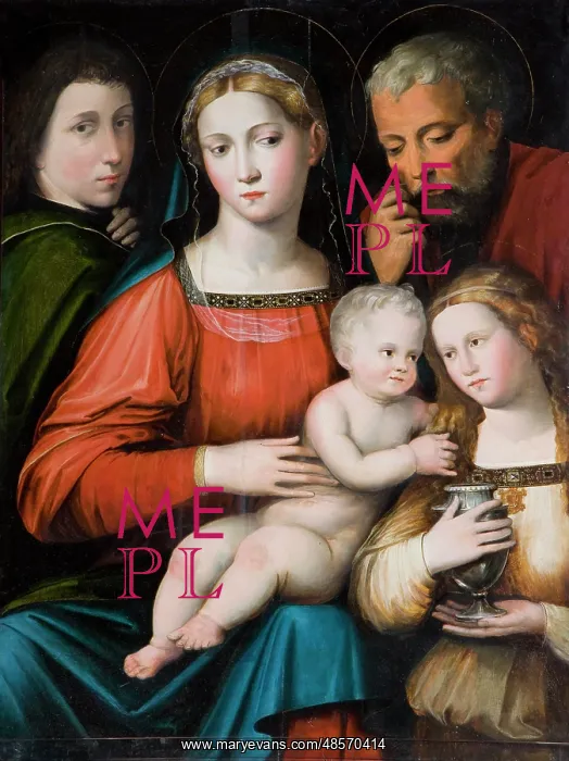 : The Holy Family with Saints : The Holy Family with Saints