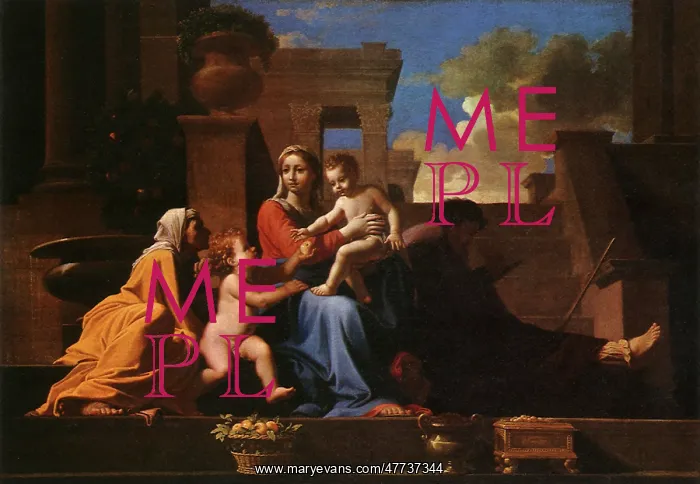  : Holy Family on the Steps, by Poussin