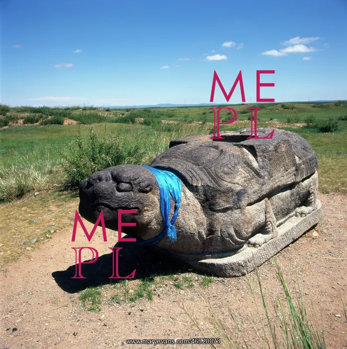 : Holy stone turtle, Karakorum, Mongolia : Holy stone turtle, Karakorum, Mongolia