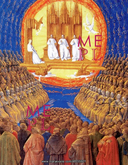 : Holy Trinity in the glory of paradise. Miniature : Holy Trinity in the glory of paradise. Miniature