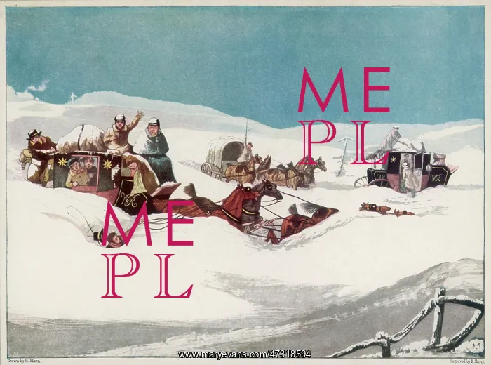 : Holyhead Mail in Snow : Holyhead Mail in Snow