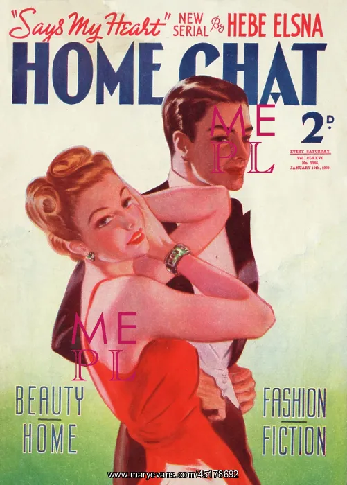 : Home Chat magazine cover by David Wright : Home Chat magazine cover by David Wright