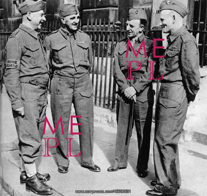 : Home Guard in Bow Street : Home Guard in Bow Street