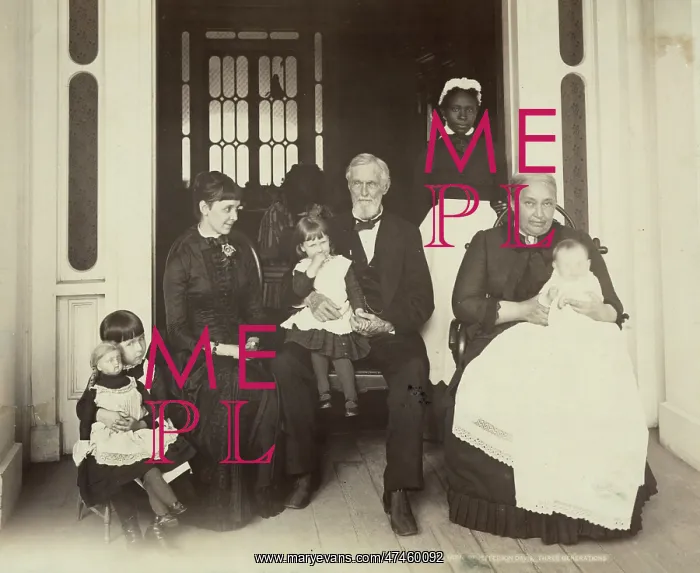 : Home of Jefferson Davis, three generations : Home of Jefferson Davis, three generations