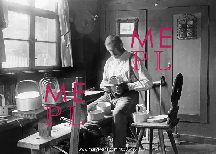 : Home work in the Black Forest, 1909 : Home work in the Black Forest, 1909