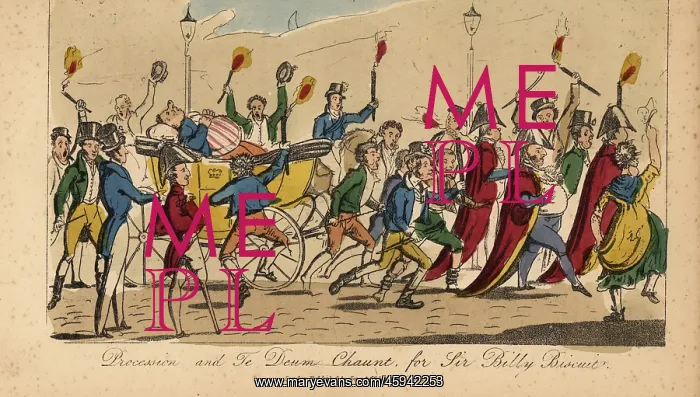 : Homecoming procession for William Curtis, 1821 : Homecoming procession for William Curtis, 1821