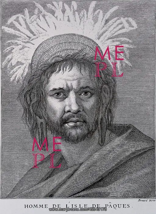 : Homme de l'Isle de Paques (a man from Easter : Homme de l'Isle de Paques (a man from Easter