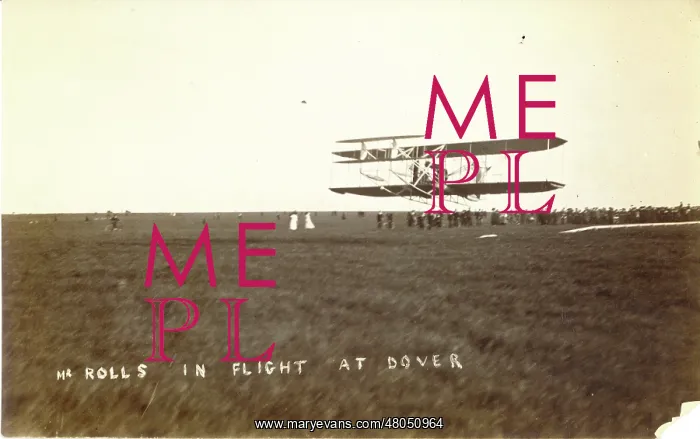 : The Hon Charles Stewart Rolls flying a Short-Wright biplane : The Hon Charles Stewart Rolls flying a Short-Wright biplane