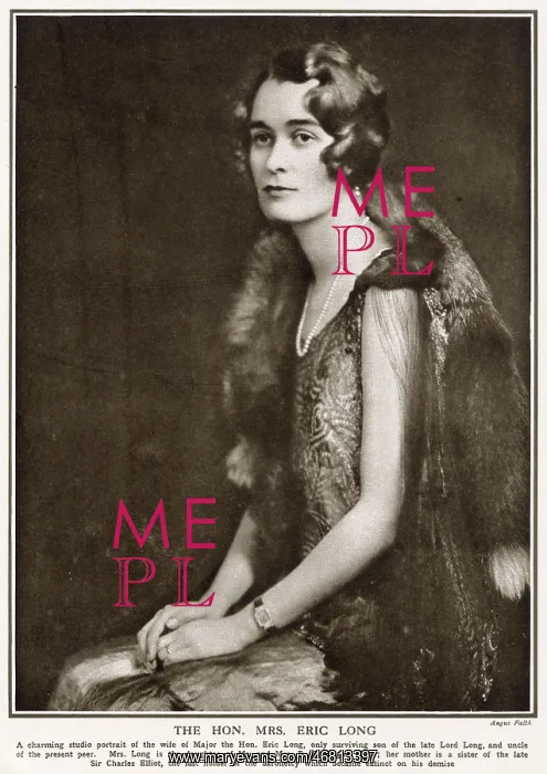 : The Hon Mrs Eric Long : The Hon Mrs Eric Long