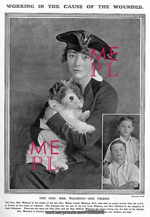 : The Hon. Mrs Walrond, WW1 : The Hon. Mrs Walrond, WW1