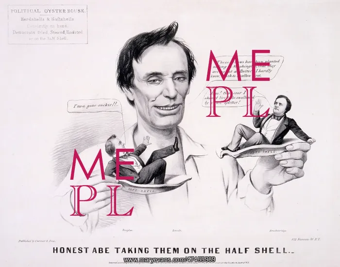 : Honest Abe taking them on the half shell : Honest Abe taking them on the half shell