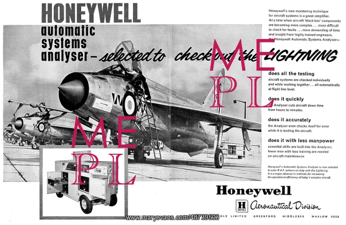 : Honeywell Automatic Systems Analyser BAC Lightning : Honeywell Automatic Systems Analyser BAC Lightning