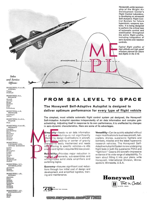 : Honeywell Self-Adaptive Autopilot 1960 : Honeywell Self-Adaptive Autopilot 1960