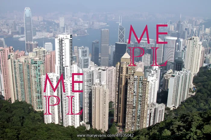 : Hong Kong skyline from The Peak showing the Cheung Kong Centre, the Bank of China Tower : Hong Kong skyline from The Peak showing the Cheung Kong Centre, the Bank of China Tower