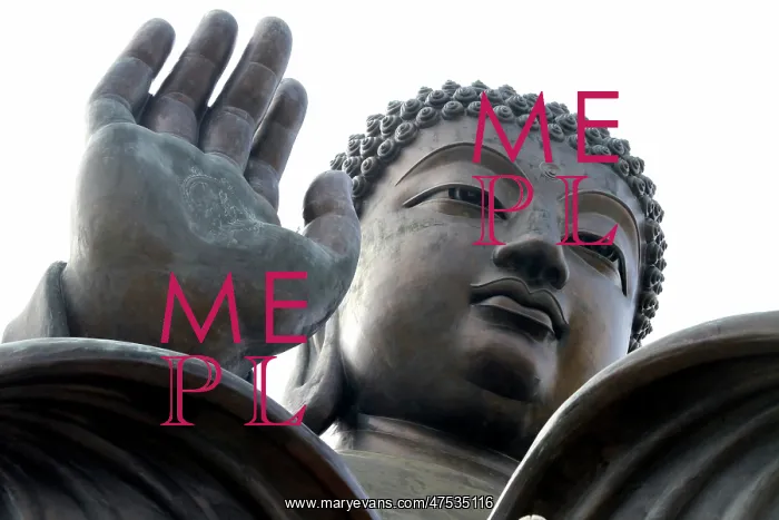  : Hong Kong. The Tian Tan Big Buddha statue on Lantau Island in Hong Kong, China