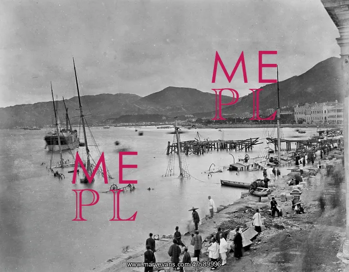 : Hong Kong after typhoon, September 1894 : Hong Kong after typhoon, September 1894