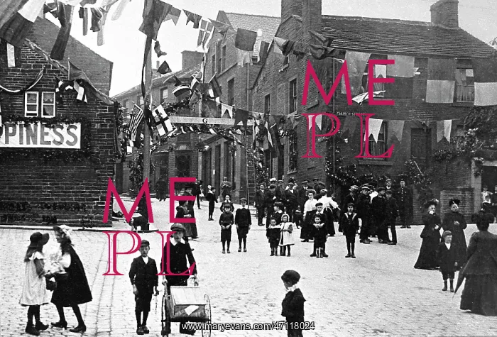  : Honley Market Place early 1900s