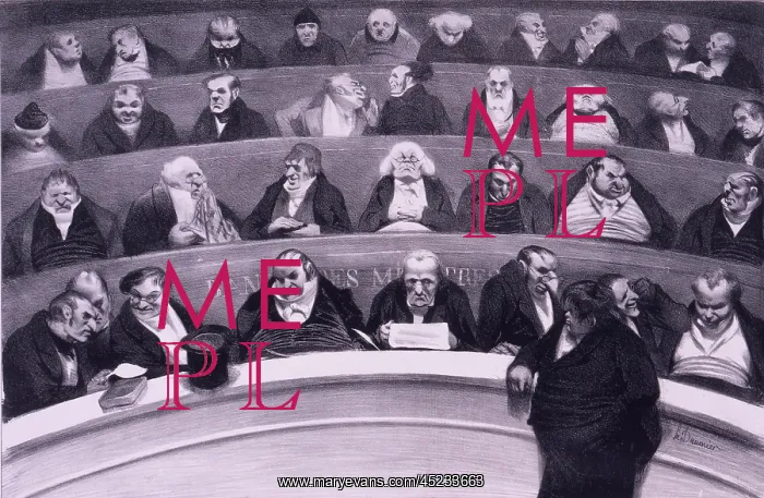: Honore Daumier (1808-1879), satirical print ? : Honore Daumier (1808-1879), satirical print ?
