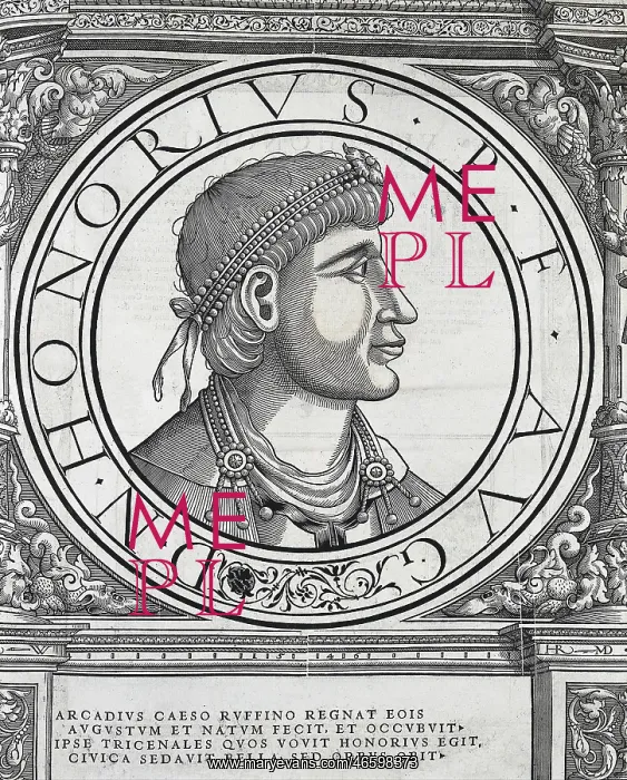: HONORIUS, Flavius (384-423). First Western Roman : HONORIUS, Flavius (384-423). First Western Roman
