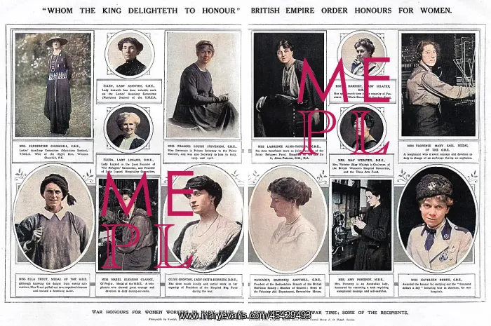 : Honours for Women during WW1 : Honours for Women during WW1