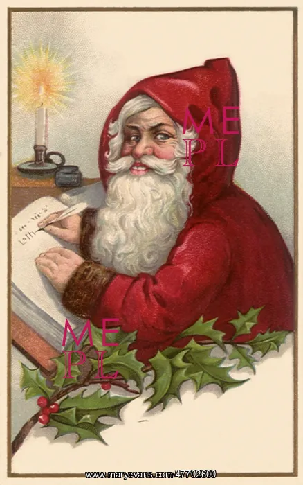  : Hooded Santa Reading