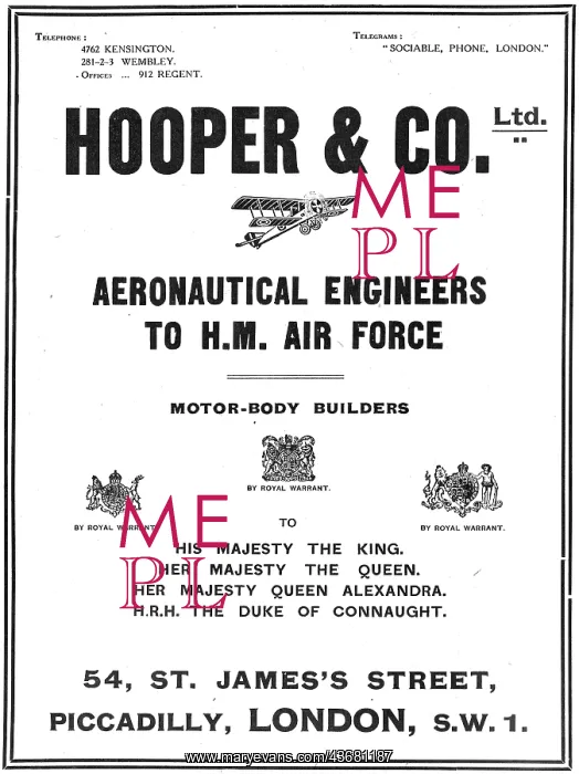 : Hooper & Co - Coachbuilders & Aeronautical Engineers : Hooper & Co - Coachbuilders & Aeronautical Engineers
