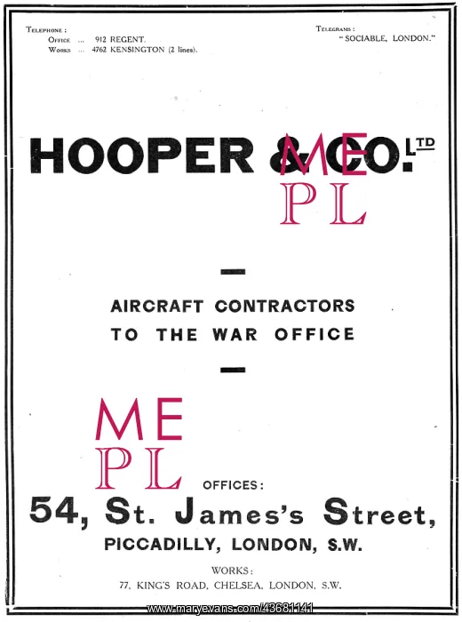 : Hooper & Co - Coachbuilders & Manufacturer : Hooper & Co - Coachbuilders & Manufacturer