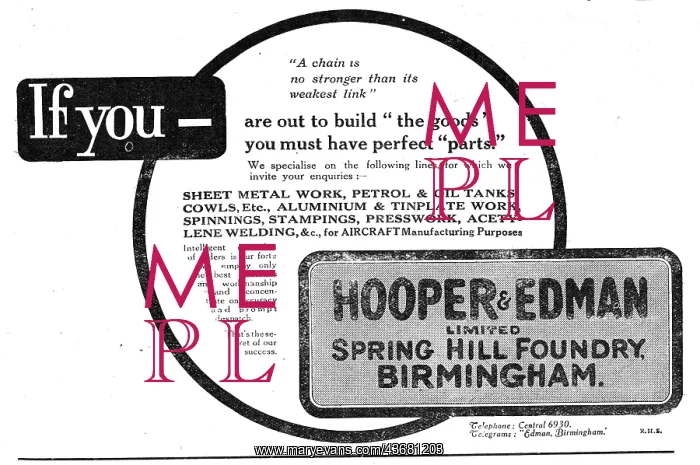  : Hooper & Edman. - Spring Hill Foundry