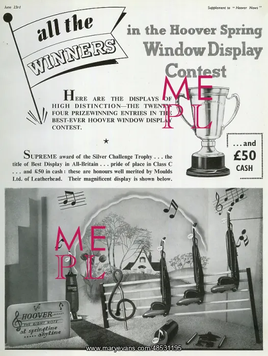  : Hoover Vacuum Cleaner Window Display