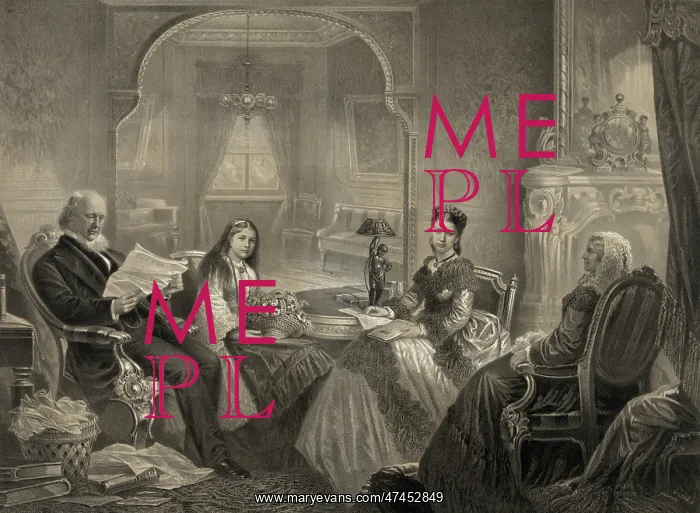  : Horace Greeley and family