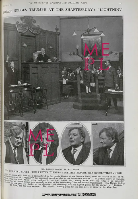 : Horace Hodges in 'Lightnin'' : Horace Hodges in 'Lightnin''