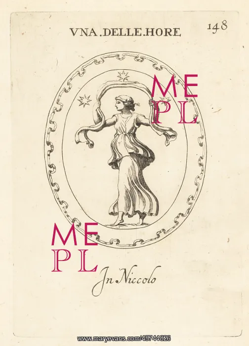 : One of the Horae, goddesses of the seasons : One of the Horae, goddesses of the seasons