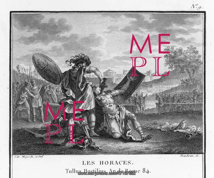 : Three Horatii fighting three Curiatii to save Rome : Three Horatii fighting three Curiatii to save Rome