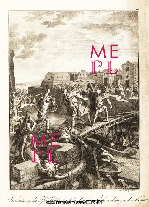 : Horatius Cocles defending a Roman bridge from : Horatius Cocles defending a Roman bridge from