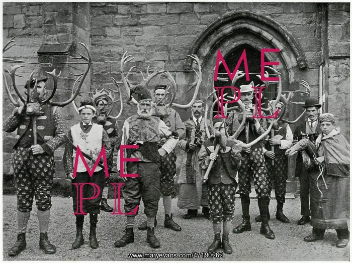 : Horn Dance, Abbots, Bromley 1899 : Horn Dance, Abbots, Bromley 1899