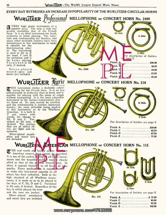 : Horn, Wurlitzer : Horn, Wurlitzer