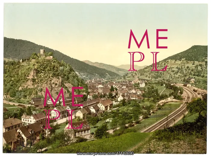 : Hornberg, general view, Black Forest, Baden, Germany : Hornberg, general view, Black Forest, Baden, Germany