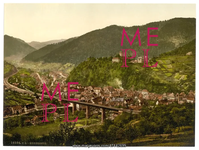 : Hornberg, general view, Black Forest, Baden, Germany : Hornberg, general view, Black Forest, Baden, Germany