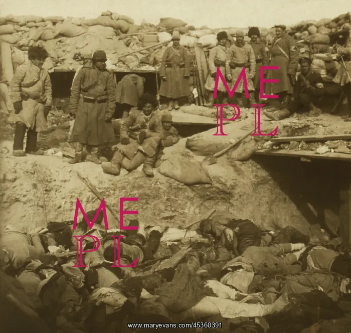 : The horrors of modern war! A trench filled with : The horrors of modern war! A trench filled with