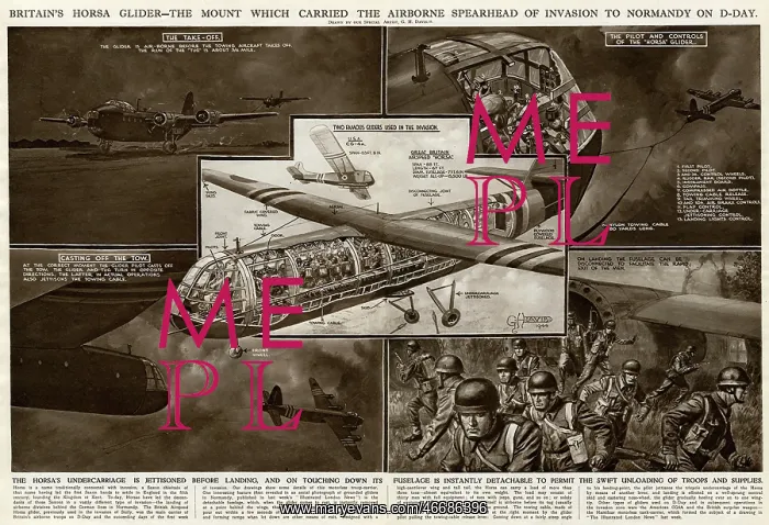 : Horsa glider to Normandy by G. H. Davis : Horsa glider to Normandy by G. H. Davis
