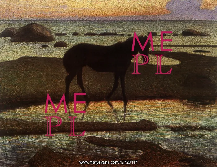  : Horse by the Beach, Summer Evening