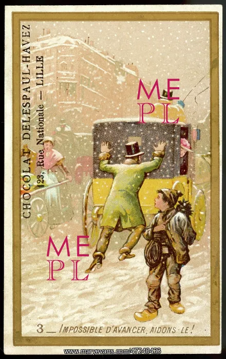 : Horse Cab in Snow : Horse Cab in Snow