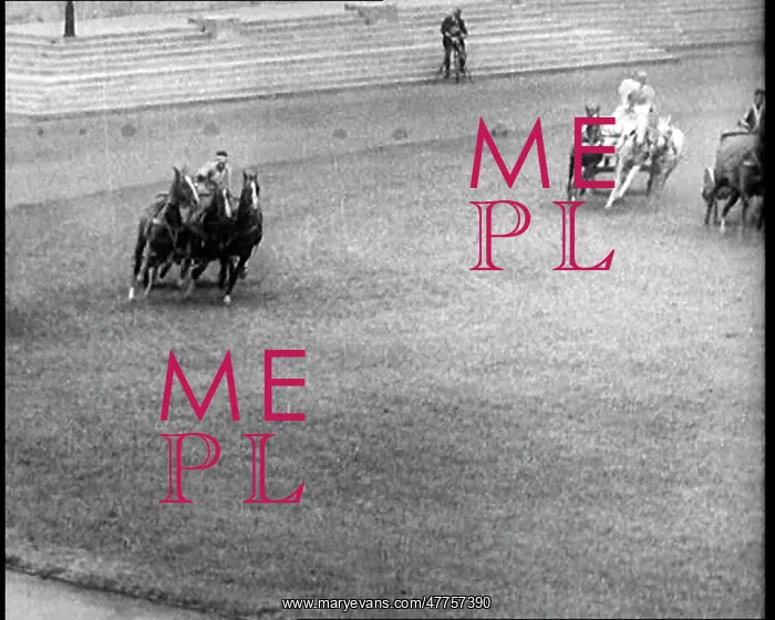: Three Horse Chariots Racing Around a Circuit : Three Horse Chariots Racing Around a Circuit