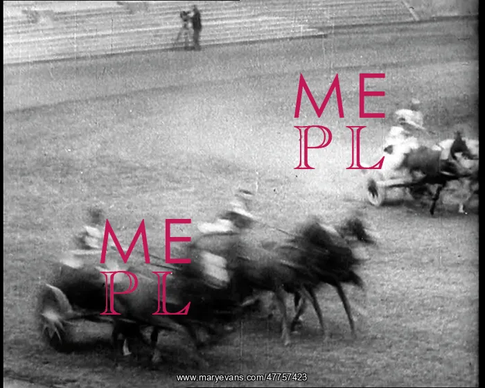 : Three Horse Chariots Racing Around a Circuit : Three Horse Chariots Racing Around a Circuit