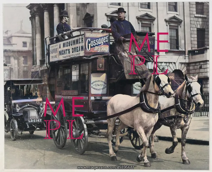 : Horse-Drawn Bus London : Horse-Drawn Bus London