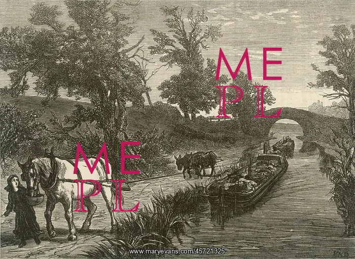 : Horse-drawn Canal Barge : Horse-drawn Canal Barge