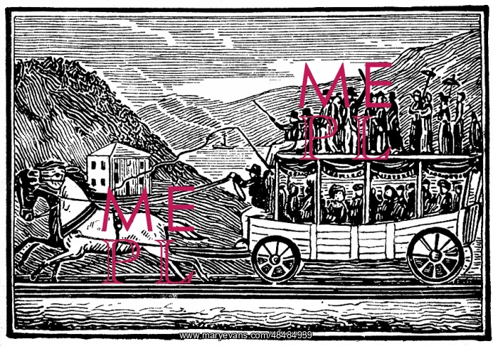 : Horse-drawn carriage on the Baltimore and Ohio : Horse-drawn carriage on the Baltimore and Ohio